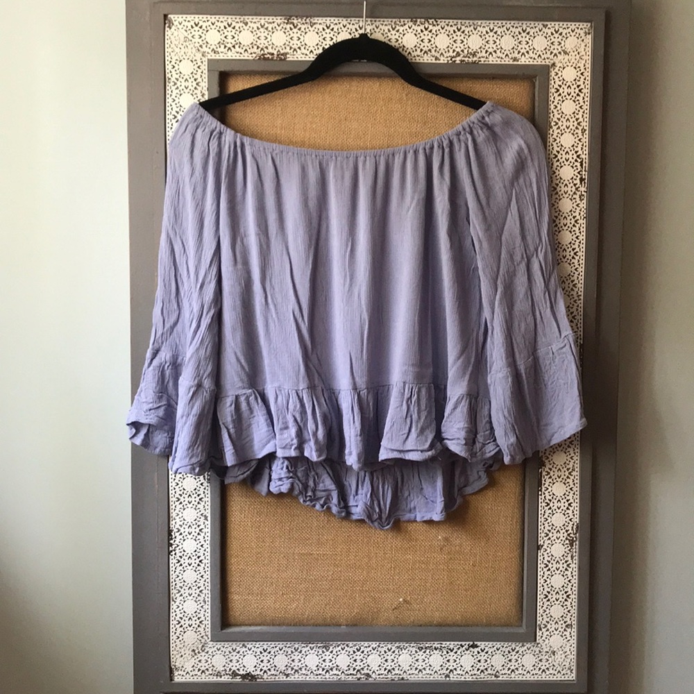 Cropped Off The Shoulder Long-Sleeve